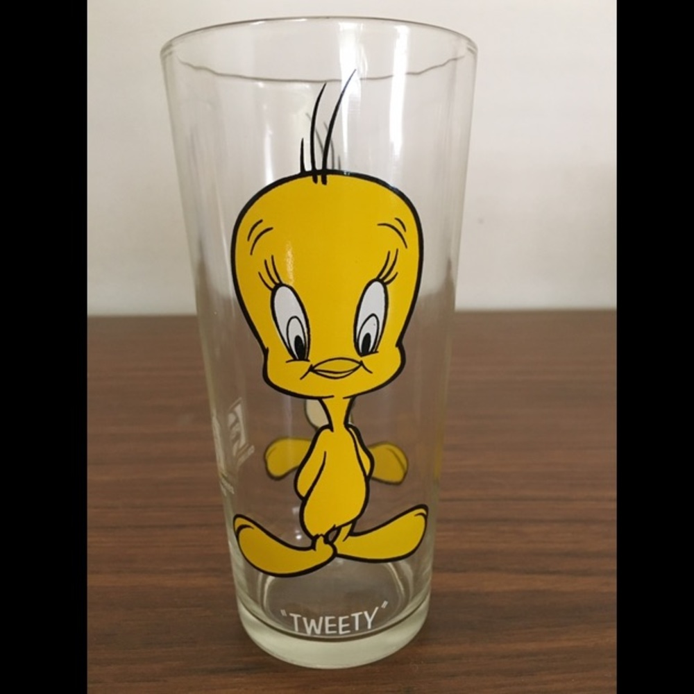 Vintage 1973 Pepsi Looney Tunes Tweety Bird glass